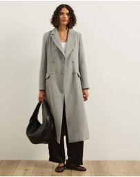 Atmos&Here - Rhiannon Wool Blend Tailored Coat