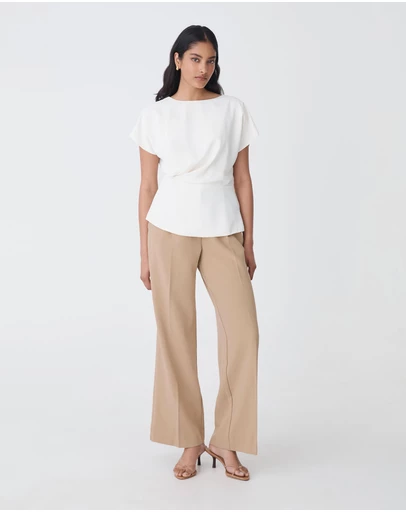 Forcast - Bonnie Gathered Peplum Top