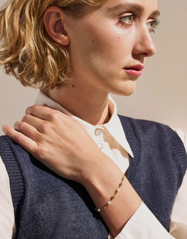 Skagen - Agnethe Pearl Gold-Tone Bracelet
