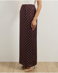 Atmos&Here - Lowen Satin Maxi Skirt