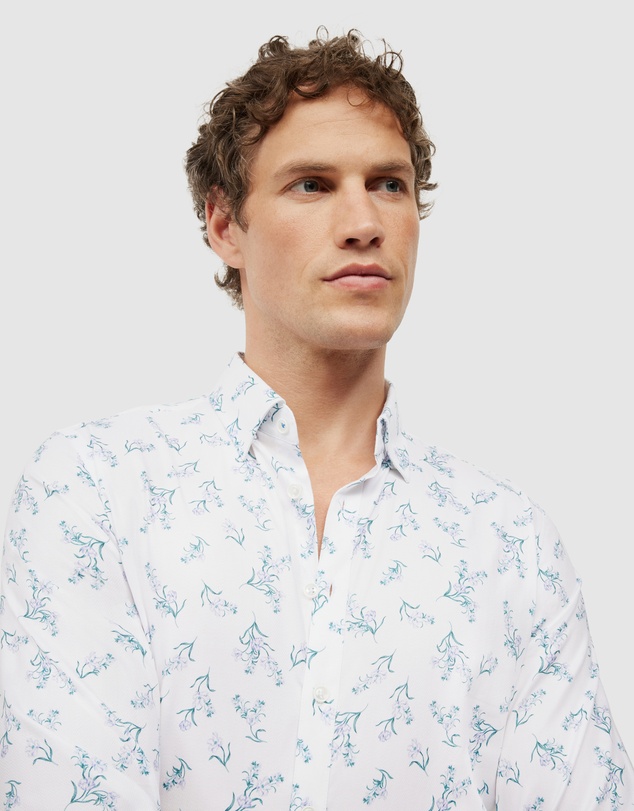 Politix - Javier Bouquet Floral Long Sleeve Printed Shirt