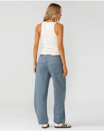 Lorna Jane - Off Duty Vintage Wash Denim Pants