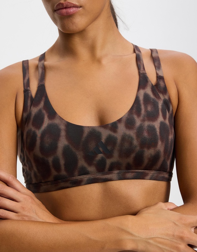 adidas Performance - Optime Leopard Strappy Light Support Bra