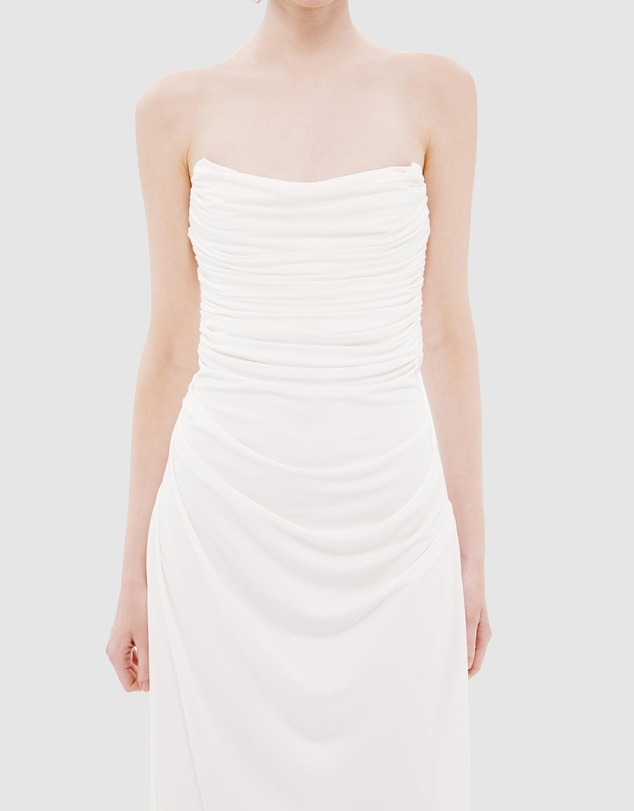 MISHA - The Dry Jersey Draped Maxi Dress