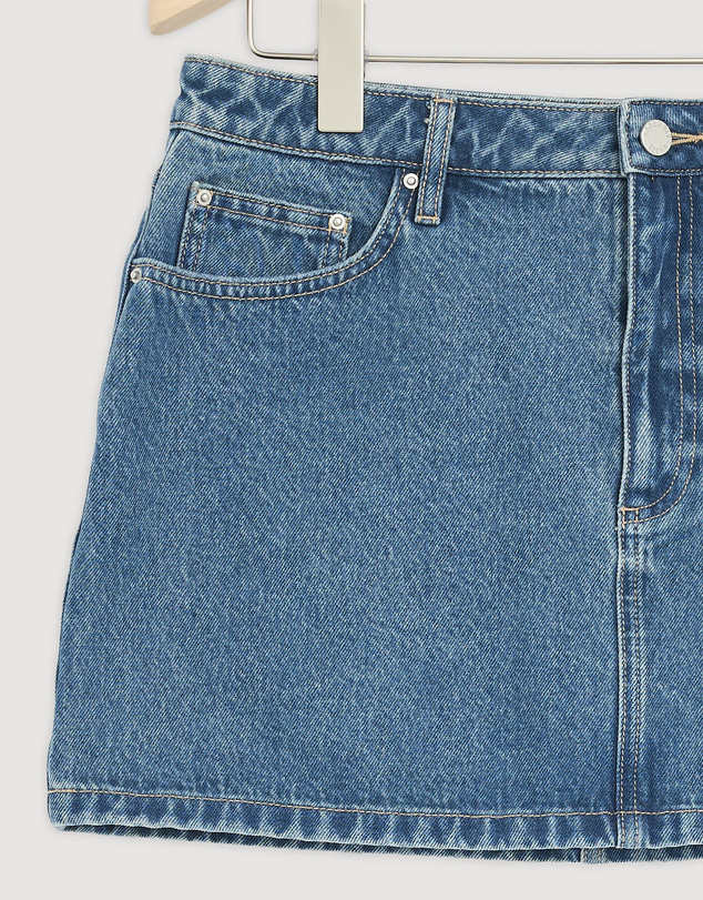 Revibe - Repaired Assembly Label Womens Callista Denim Mini Skirt - AU 10