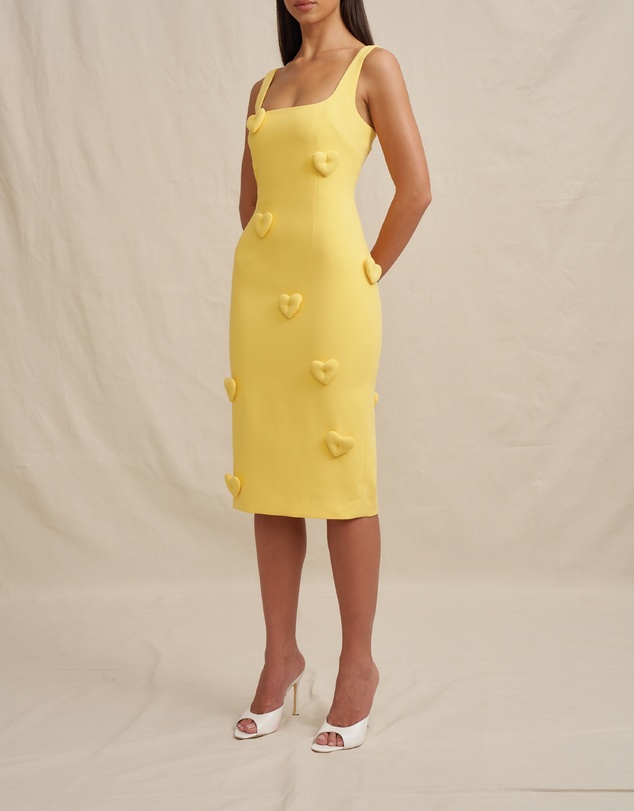 BY JOHNNY. - Amora Heart Midi Dress