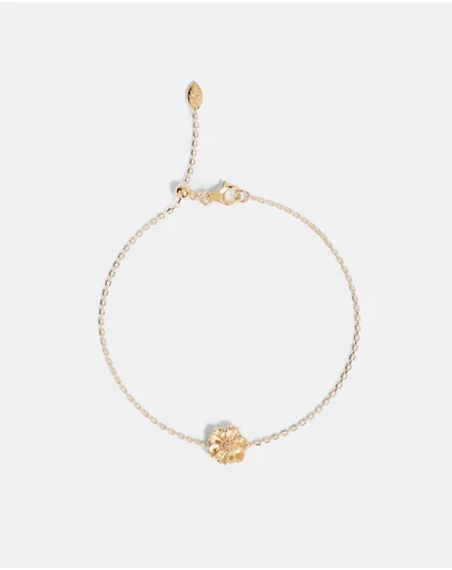 By Charlotte - Birth Flower Bracelet - Poppy August