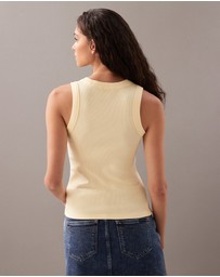 Calvin Klein Jeans - Monologo Rib Tank Top
