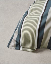 Linen House - Nara Bamboo Cotton 400TC Stripe Quilt Cover Set