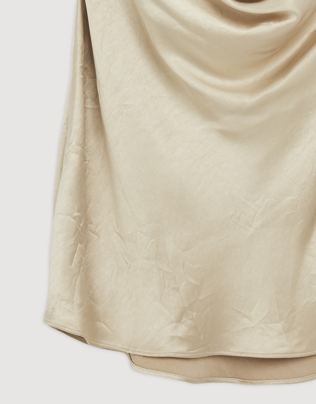 Revibe - Repaired Shona Joy Andie Low Cowl Mini Dress - AU 8