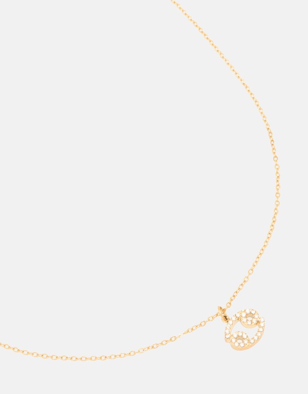 Lovisa - Waterproof Gold Plated Stainless Steel Cubic Zirconia Cancer Zodiac Sign Necklace