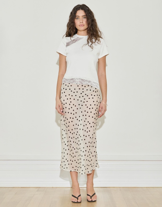 Maison Essentiele - Silk Chiffon Midi Skirt