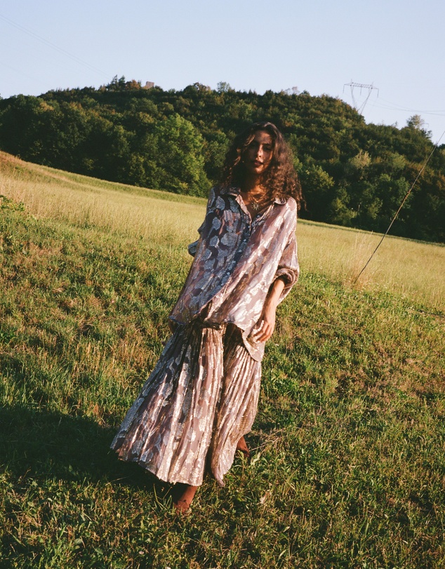 KINGA CSILLA - Collector Asa Shirred Maxi Skirt