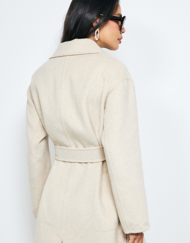 AERE - Chloe Double Faced Wool Blend Coat