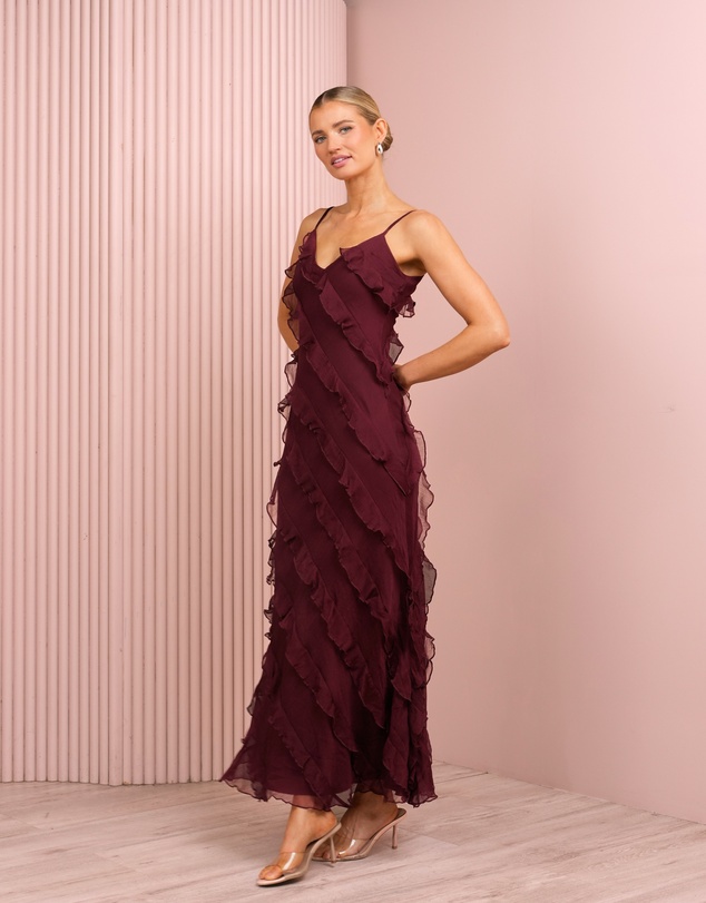 Azzurielle - Priscilla Ruffle Maxi Dress