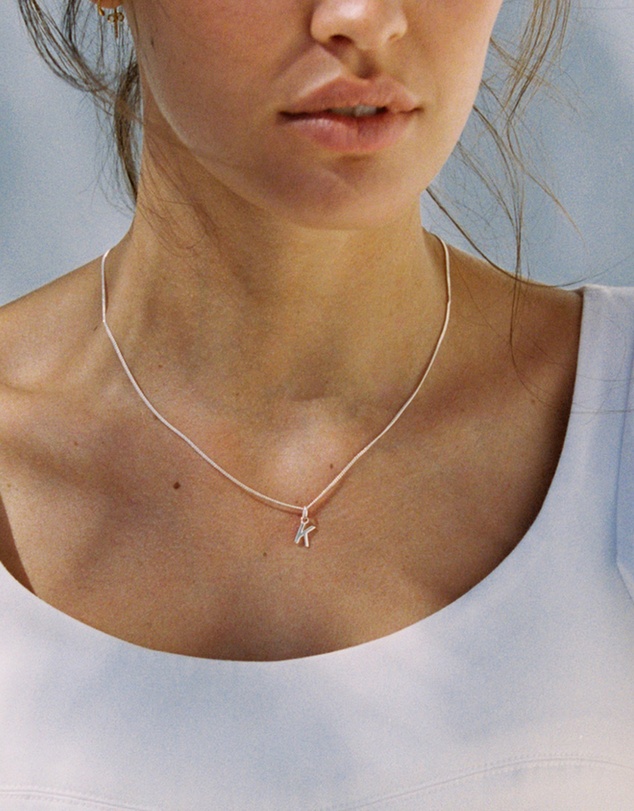 Kirstin Ash - G Outline Initial Necklace