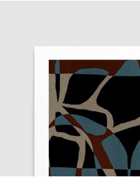Olive et Oriel - Contour 3 by Shatha Al Dafai Art Print