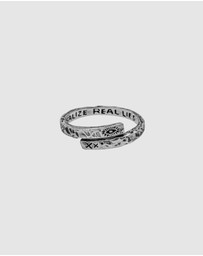 Haze & Glory - ICONIC EXCLUSIVE - Ring Men Twisted Eye Hammered in 925 Sterling Silver