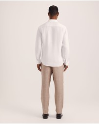 SABA - Anderson Long Sleeve Classic Linen Shirt