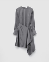 & Other Stories - Asymmetric Long-Sleeve Mini Dress