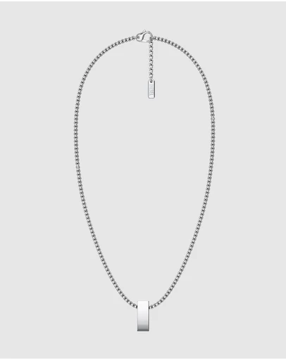 Diesel - D Logo Silver Necklace