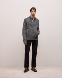 Trenery - Mouline Zip Through in Charcoal Melange