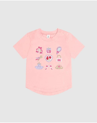 Huxbaby - Ballerina Hux Embroidered Tee - Babies-Teens