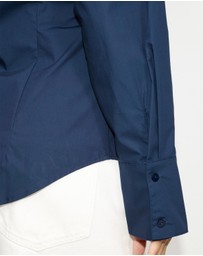 Dazie - Em Asymmetrical Button Up Shirt