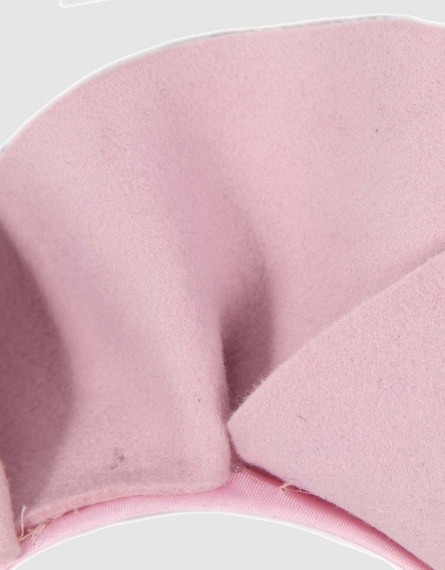 Max Alexander - Felt Pink Winter Racing Fascinator