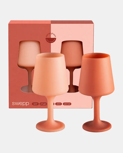 porter green - swepp silicone unbreakable wine glasses