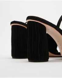 Loeffler Randall - Camellia Pleated Knot Heeled Sandal With Ankle Strap
