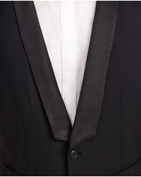 Calibre - Satin Lapel Waistcoat Black