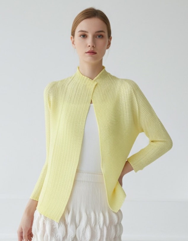 Mossée - Zelie Lightweight Pleated Cardigan