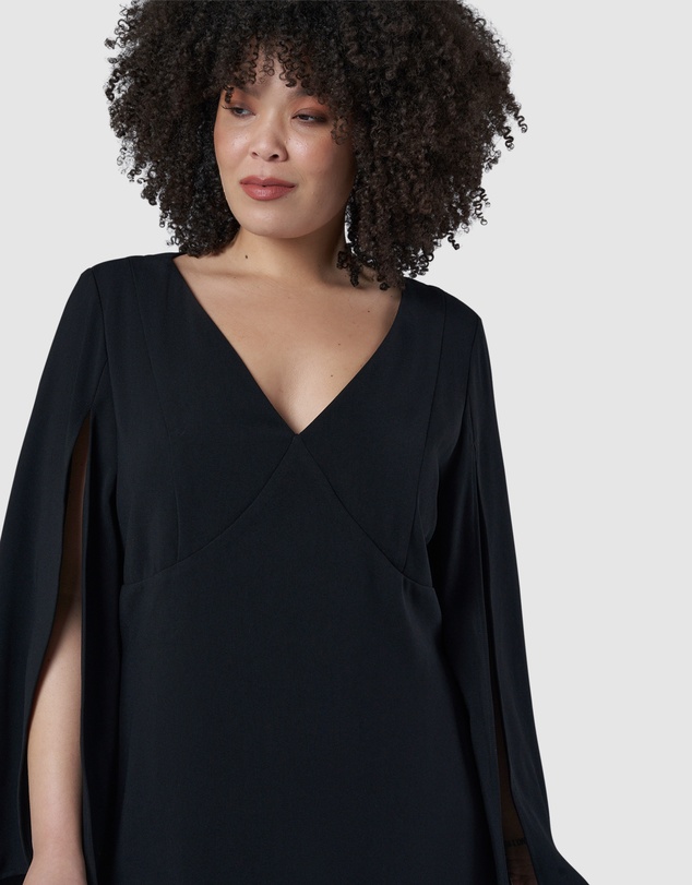 Pink Dusk by Curve Project - My Moment Cape Dress