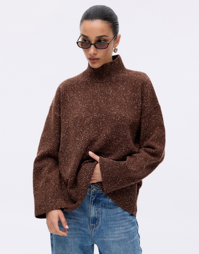 Revibe - Repaired Minima Esenciales Rae Merino Wool Silk Blend Jumper - AU 8