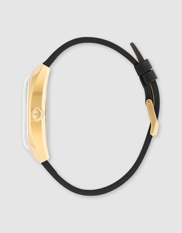 adidas Originals - Edition One - Gold Case & Black Leather Band