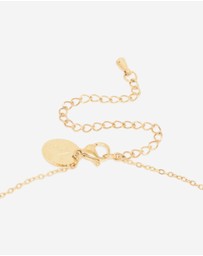 Lovisa - Waterproof Gold Plated Stainless Steel Letter M Dainty Pendant Necklace
