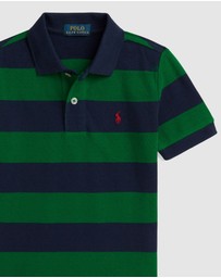 Polo Ralph Lauren - Striped Cotton Mesh Polo Shirt - Kids