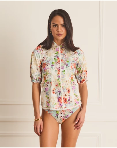 Aqua Blu Australia - Dianthus Jillian Rash Guard