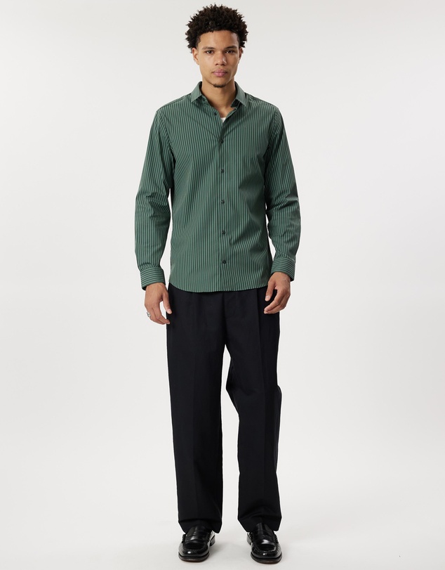 Calvin Klein - Poplin Stretch Stripe Shirt