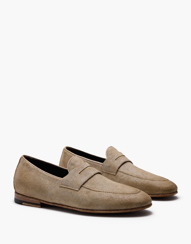 Aquila - D'ORO Collection - Ellis Suede Penny Loafers