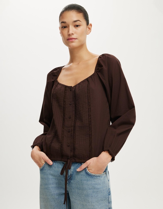 Cotton On - Goldie Long Sleeve Blouse