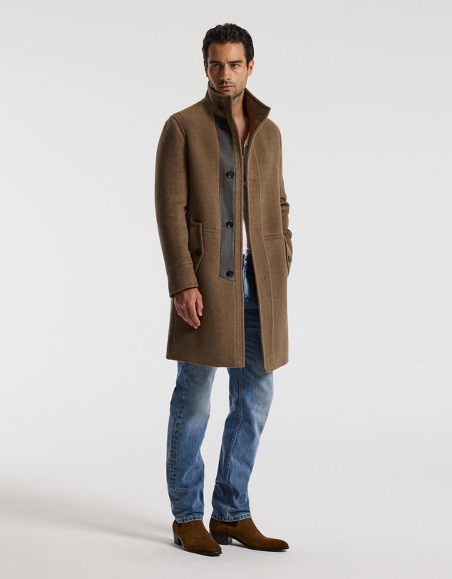 Calibre - Wool Funnel Neck Coat