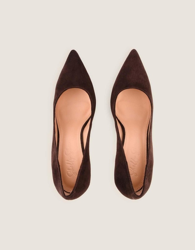 Shelly Shen - Tate High Heel Pumps Brown Suede
