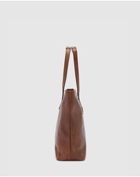 Florence - The Beatrice Matt Brown Leather Tote Work Bag
