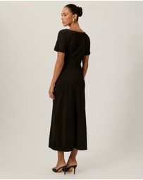 Tussah - Cindy Crepe Tuck Midi Dress
