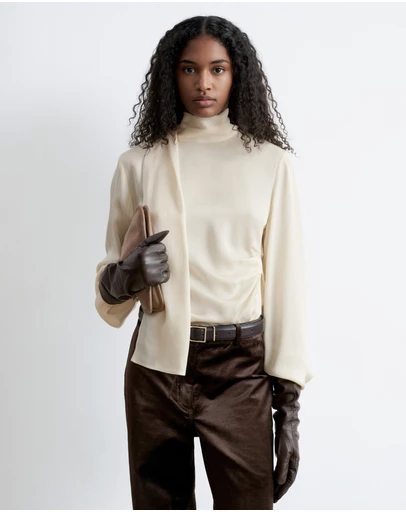 & Other Stories - Scarf-Detail Satin Blouse