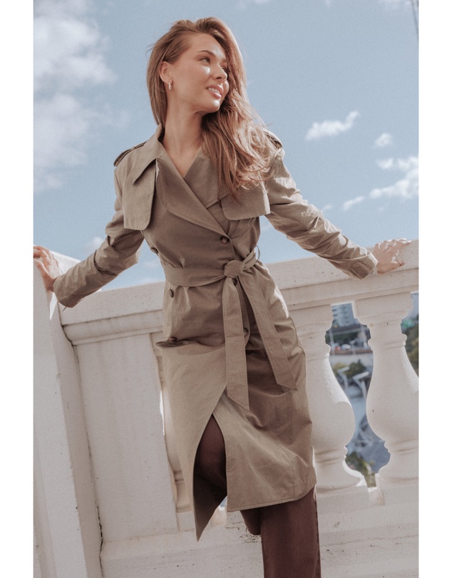Petal & Pup - Hilda Structured Trench - Khaki
