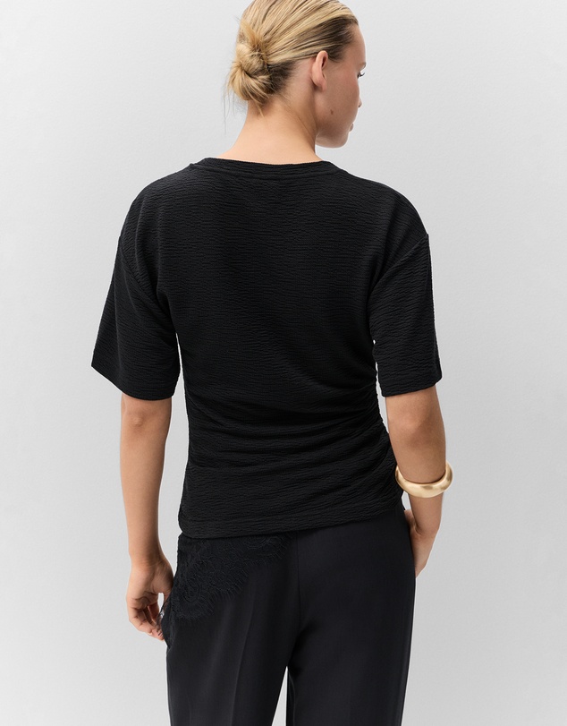 UNISON - Textured Tuck Detail Tee
