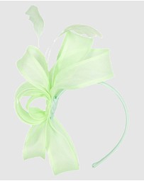 Max Alexander - Organza Mint Racing Fascinator